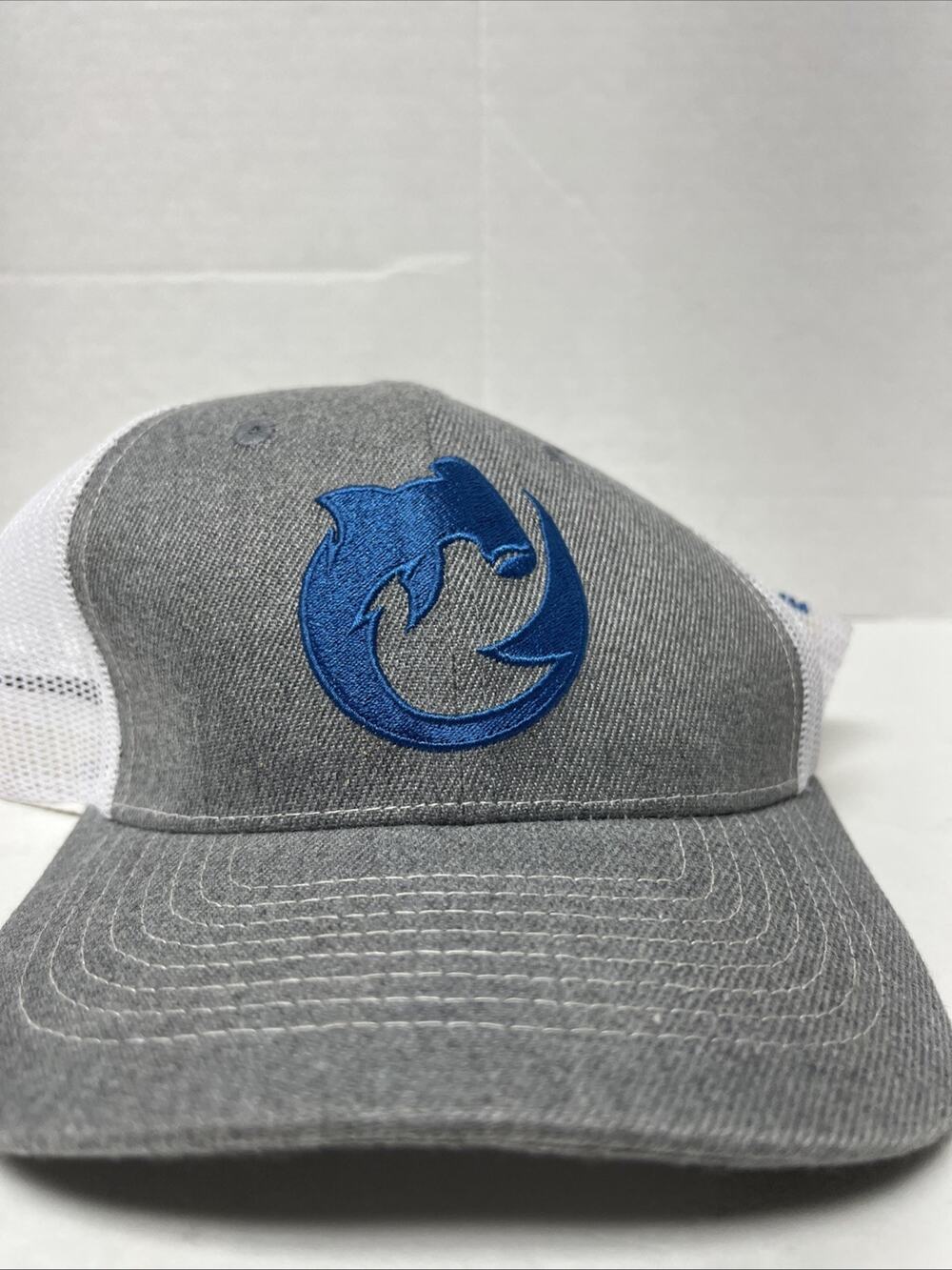 Born of Water Circling Shark Scuba Diving Trucker Hat w Adjustable Snapback
